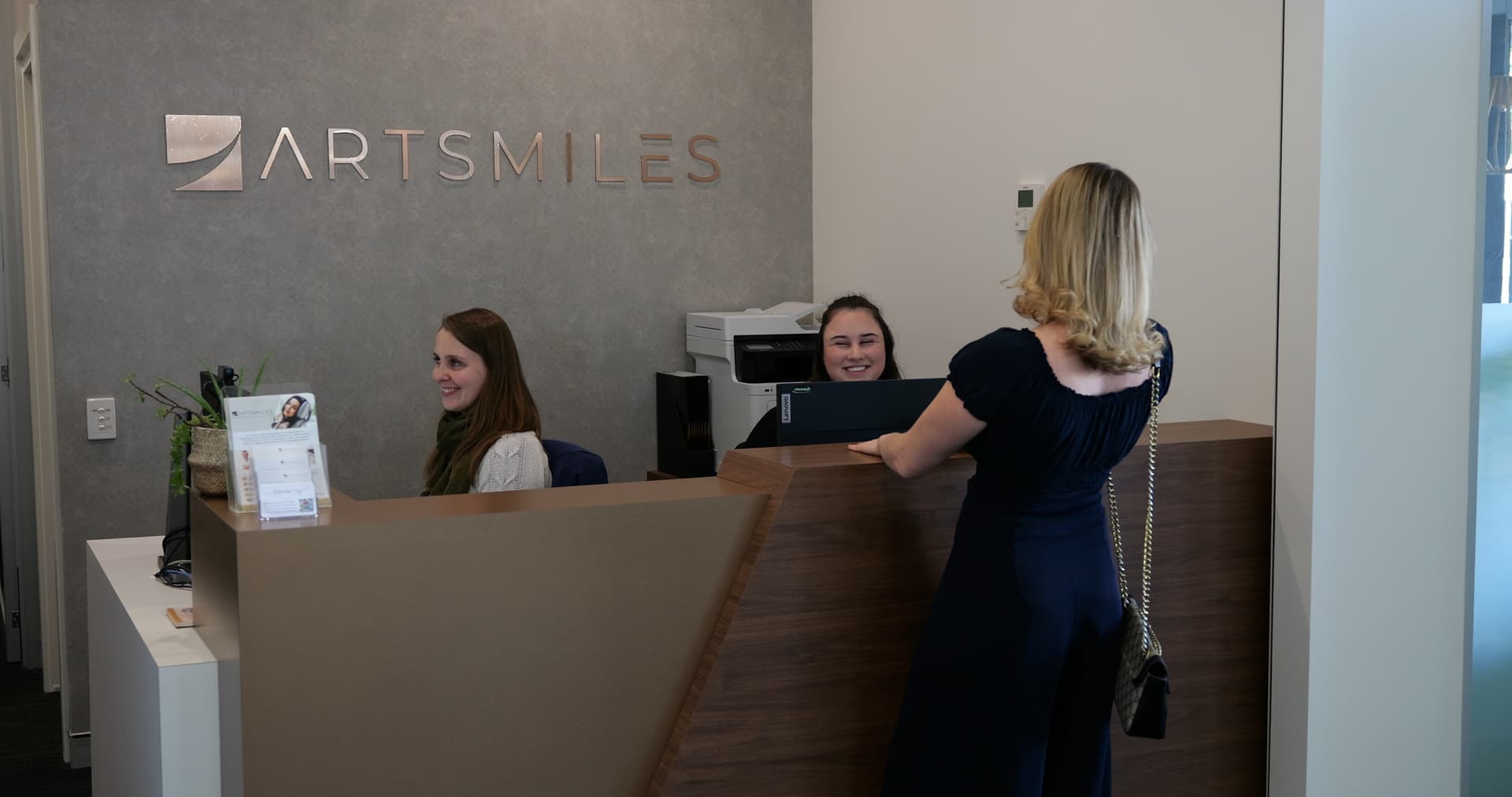 ArtSmiles reception and welcoming team in Southport, Gold Coast